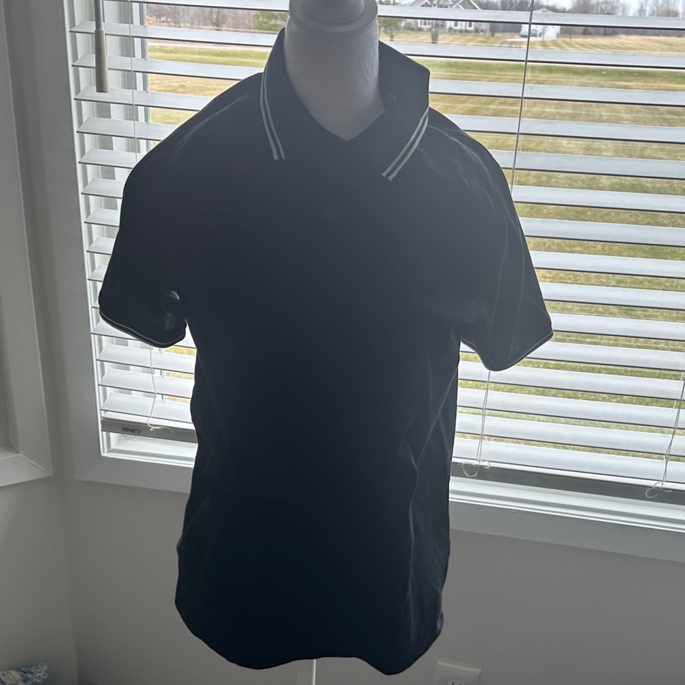 H&M Classic Black Polo Shirt muscle fit size M